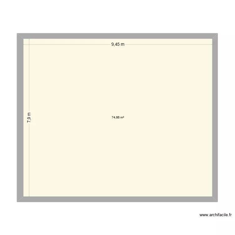 maison ext. Plan de 1 Pièce et 75 m² maison ext. Plan de 1 Pièce et 75 m²