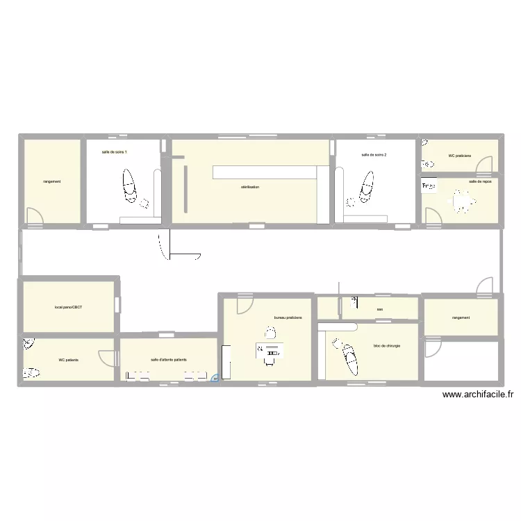 cabinet. Plan de 13 et 174 m² cabinet. Plan de 13 et 174 m²