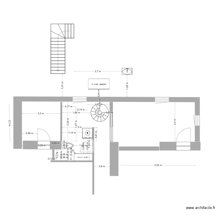 PLAN SDB. Plan de 0 pièce et 0 m2
