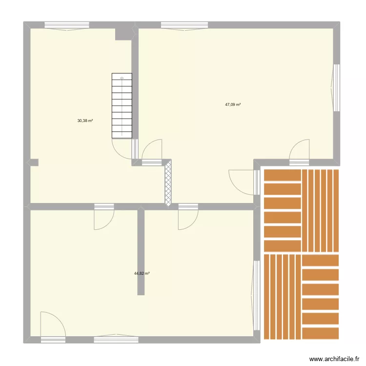 Appartement RDC 27. Plan de 