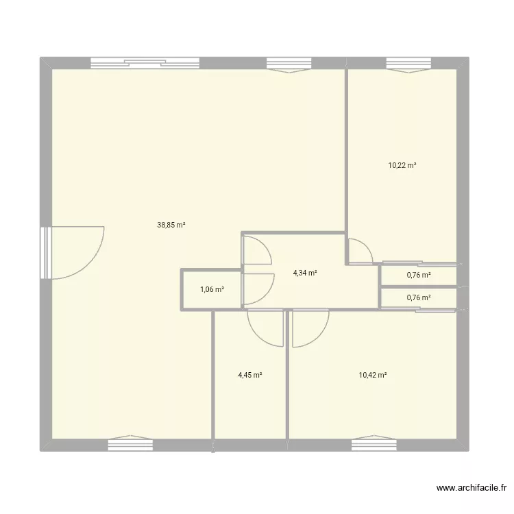 Maison tours nord c&ocirc;t&eacute; proposition 1. Plan de 