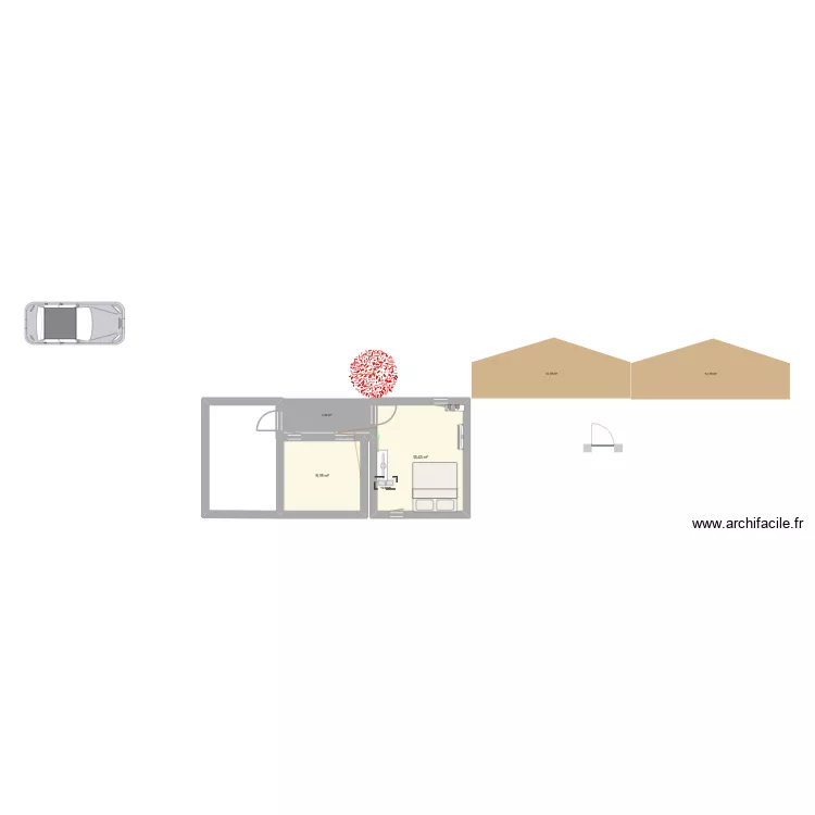 JJJJJ. Plan de 2  et 25 m²