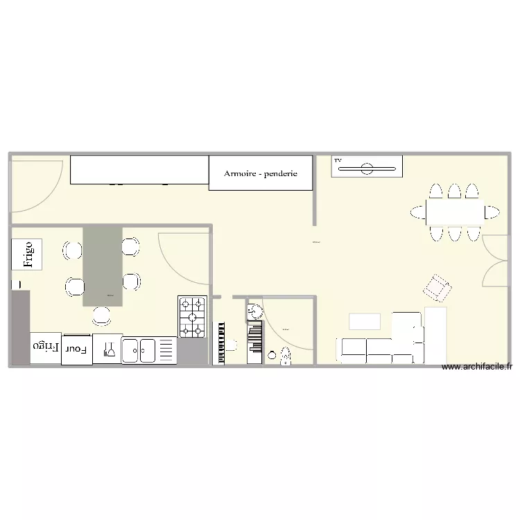 Ma maison en techno. Plan de 