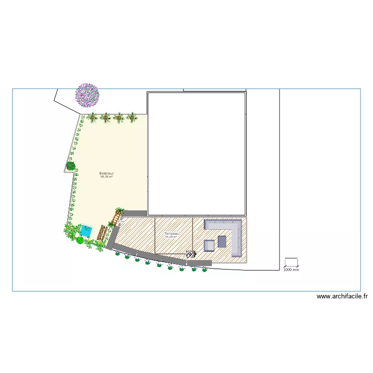 DomG. Plan de 2 pièces et 91 m² DomG. Plan de 2 pièces et 91 m²