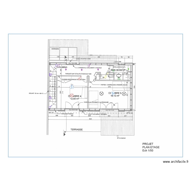 rinn imp etage. Plan de 0 pièce et 0 m2