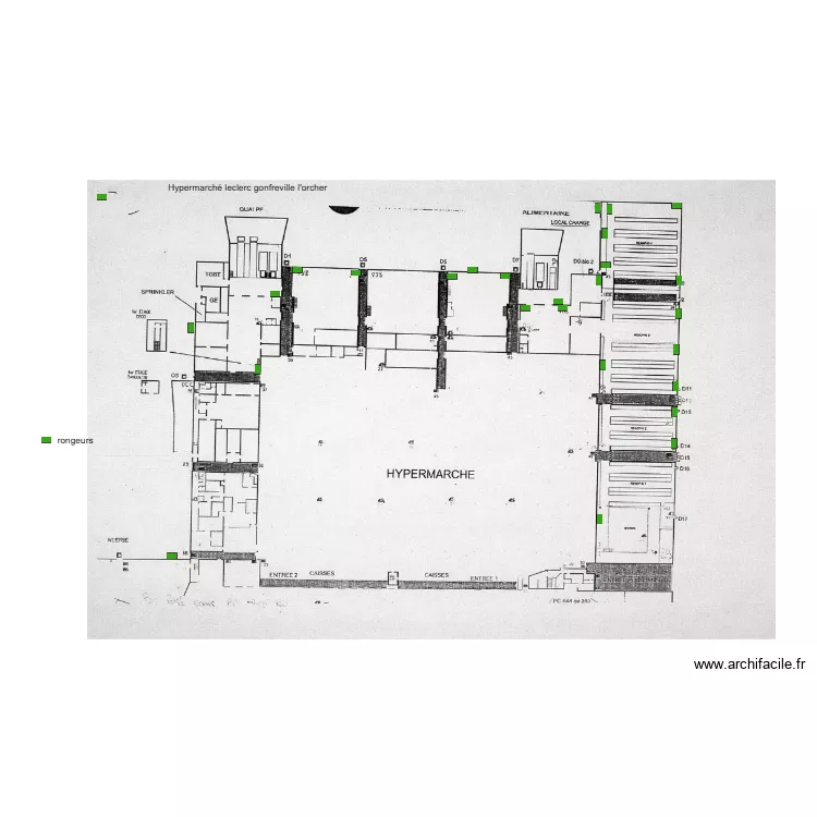 Hypermarch&eacute; leclerc gonfreville. Plan de 