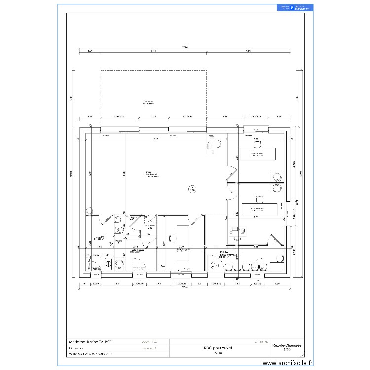 TALBOT. Plan de 0 pièce et 0 m2