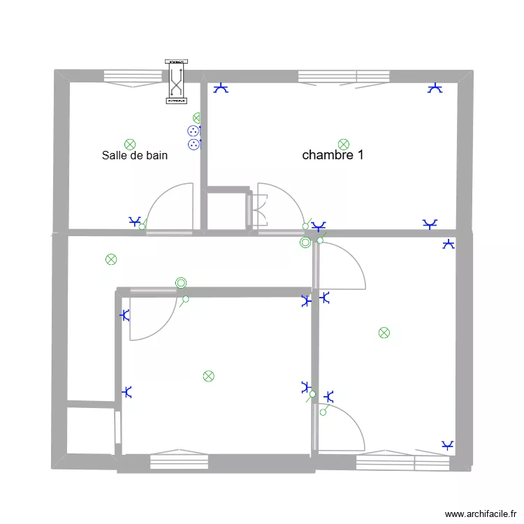 charot. Plan de 2  et 16 m²
