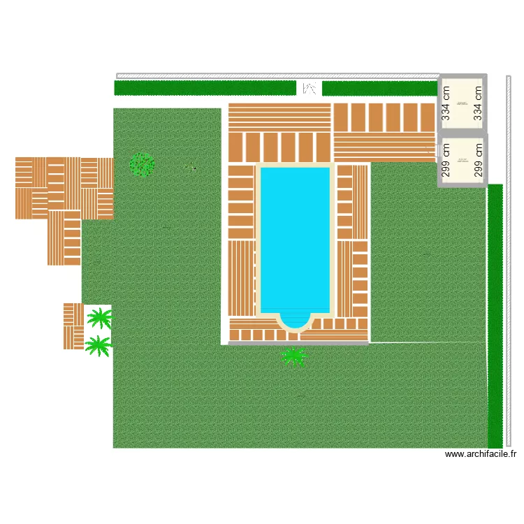 Piscine Merville. Plan de 