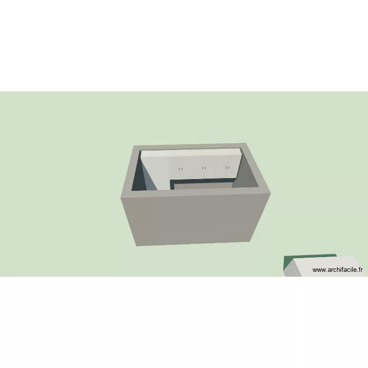 bureau Maxim &eacute;tag&egrave;re large. Plan de 1  et 7 m²