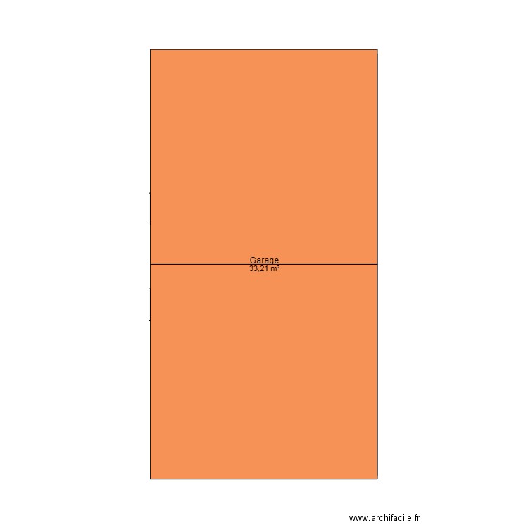 Garage. Plan de 0 pièce et 0 m2