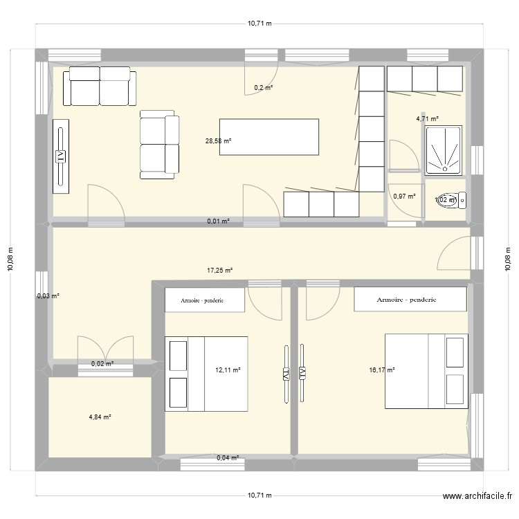 MAISON v2. Plan de 13 pièces et 86 m2