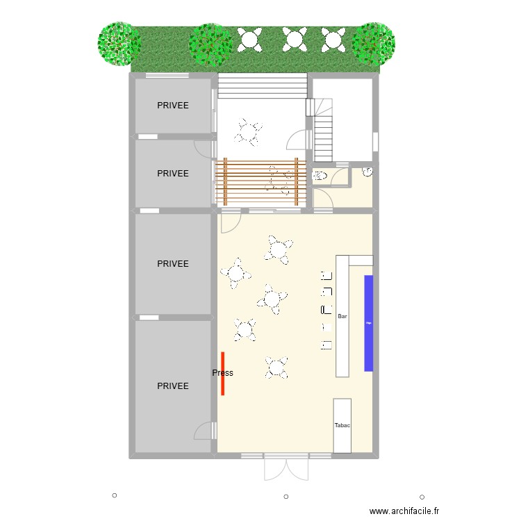BAR 41320. Plan de 7 pièces et 142 m2