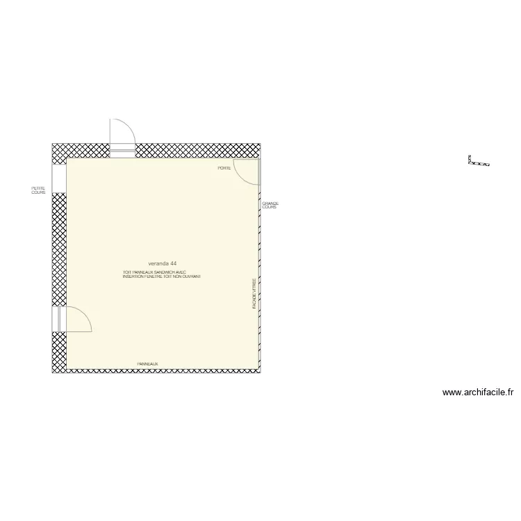 VERANDA 44 AS. Plan de 