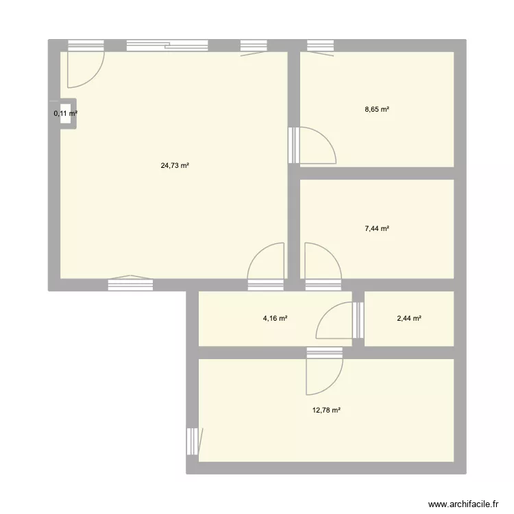 B21 Carqueiranne. Plan de 7 Pièces et 60 m² B21 Carqueiranne. Plan de 7 Pièces et 60 m²