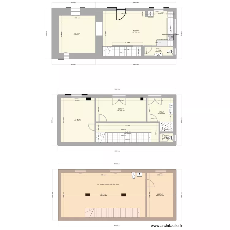 AYOLA PROJECTION. Plan de 10  et 162 m²