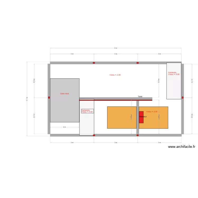 fosse chantaduc. Plan de 