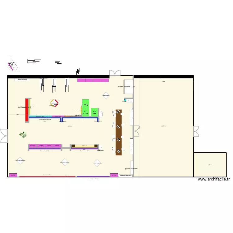 Montpellier 2026. Plan de 3  et 455 m²