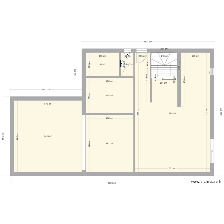 RÊVE. Plan de 6 pièces et 135 m2