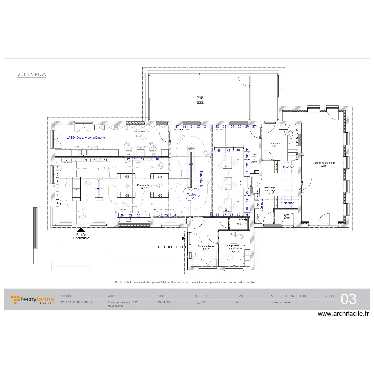 PLAN PHARMACIE DES PLANTES ISIERE. Plan de 