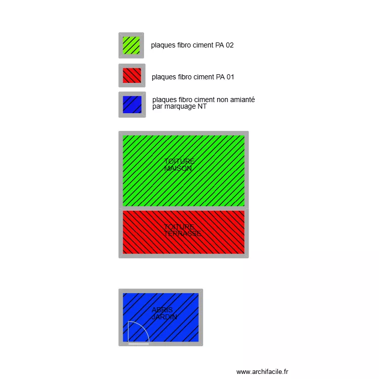 BONNAFOUX AIMARGUES COMBLE. Plan de 6 Pièces et 16 m²