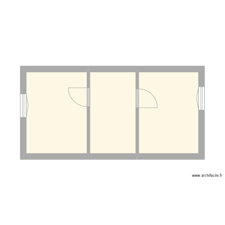 GUYETANT 2. Plan de 3 pièces et 25 m2