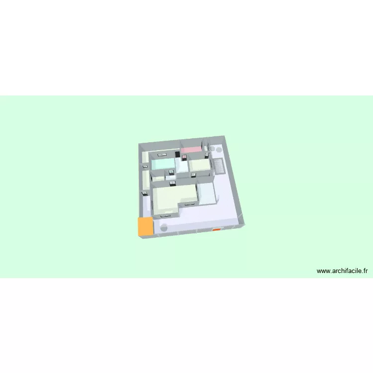 maison hevie. Plan de 