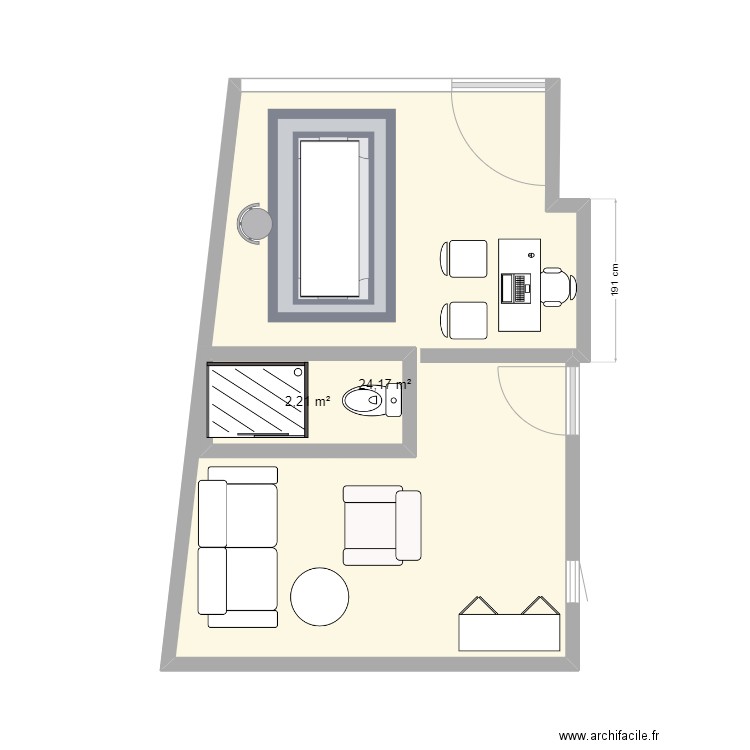 henner test 2. Plan de 0 pièce et 0 m2