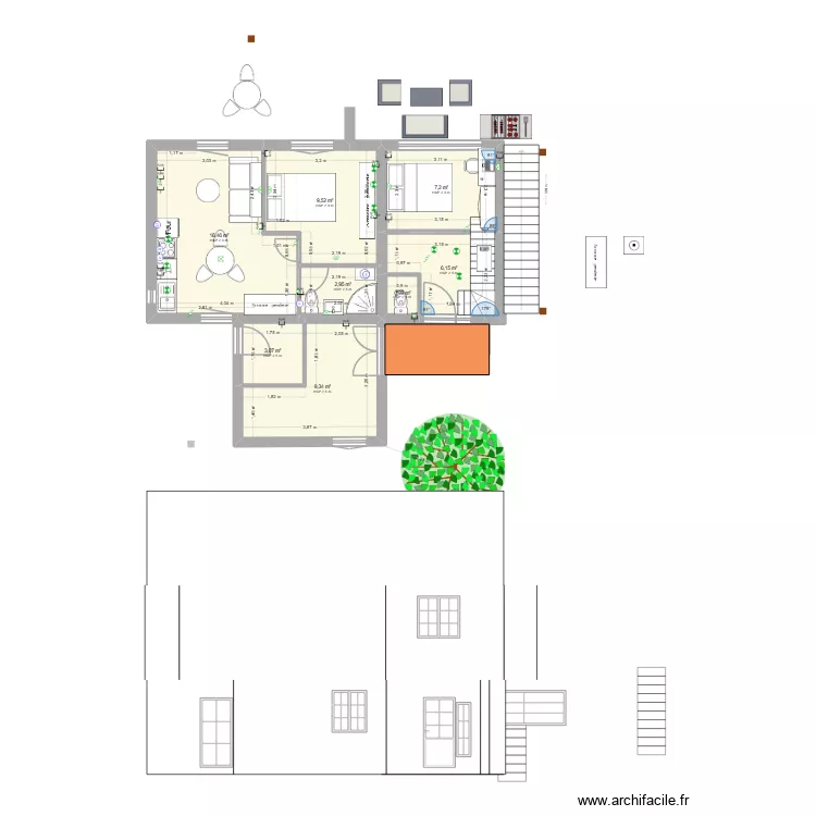 EYGLIERS EXTENSION EN NORD2 Bis. Plan de 