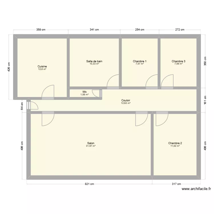 PLAN. Plan de 8  et 95 m²