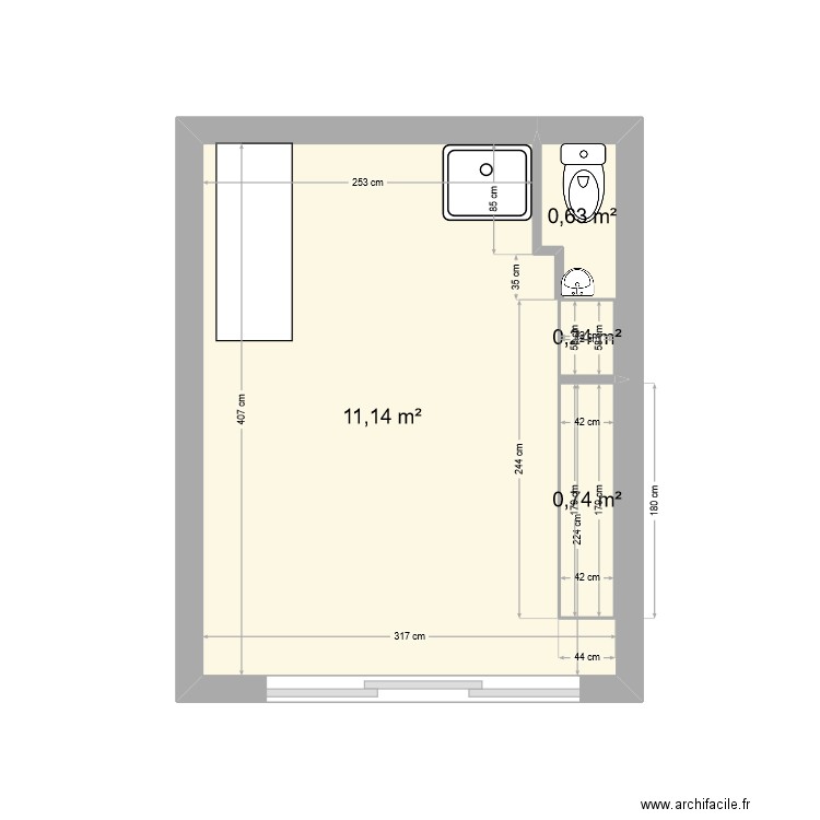 smokybill. Plan de 0 pièce et 0 m2