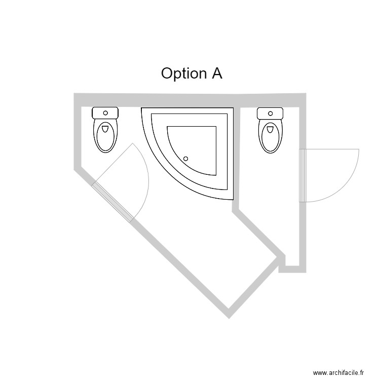 Guilbert01. Plan de 2 pièces et 7 m2