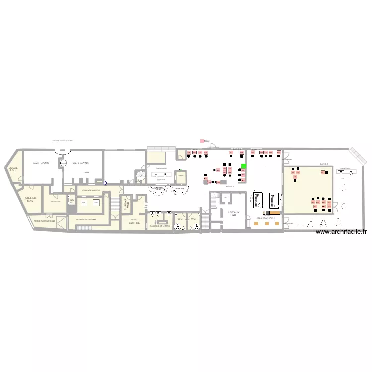 Plan de salle RDC 27 Novembre 2024. Plan de 