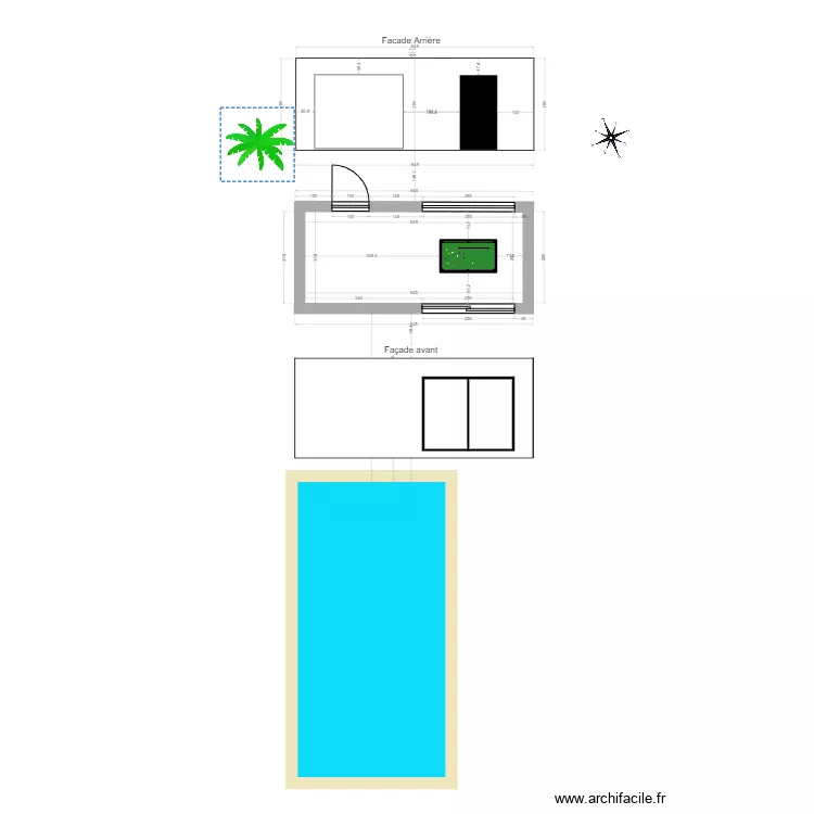 ABRI DE JARDIN . Plan de 