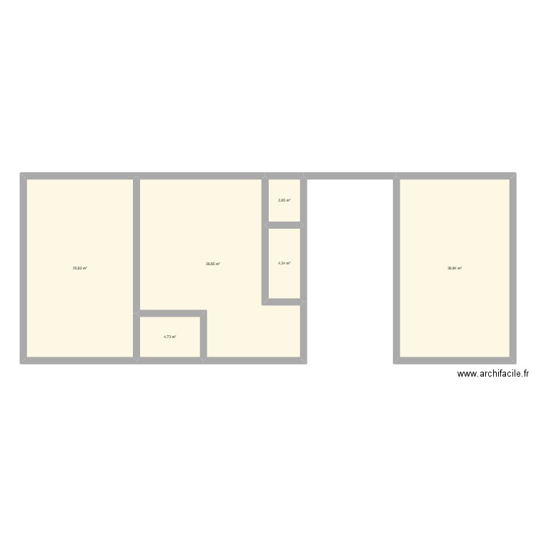 projet 3. Plan de 6 pièces et 123 m2