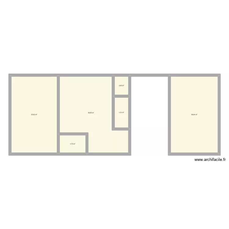 projet 3. Plan de 6  et 123 m²
