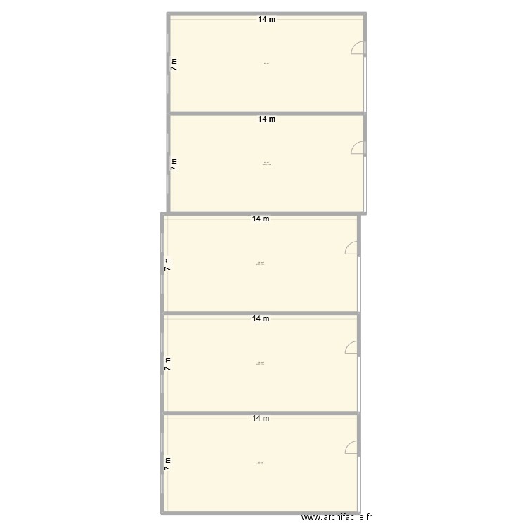 Champ de course. Plan de 5 pièces et 490 m2