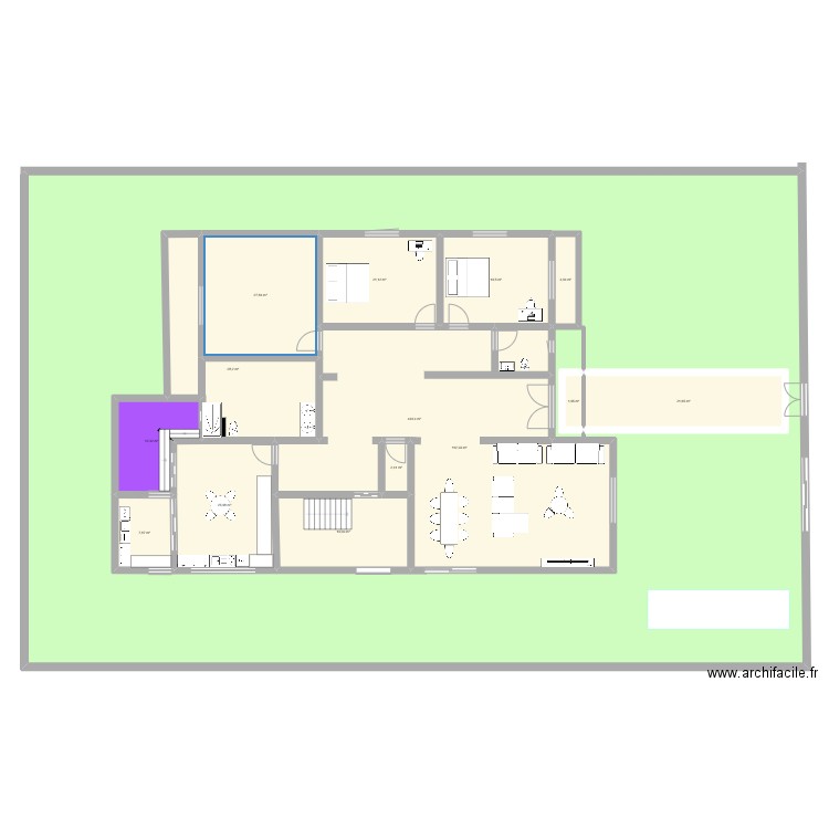 villa zeddini. Plan de 0 pièce et 0 m2