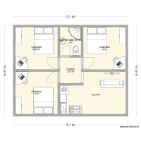 Tiny House 3*3 chambre salon cuisine