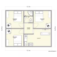 Tiny House 3*3 chambre salon cuisine