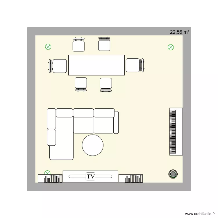 La maison de mes reves a 13 ans. Plan de 1  et 23 m²