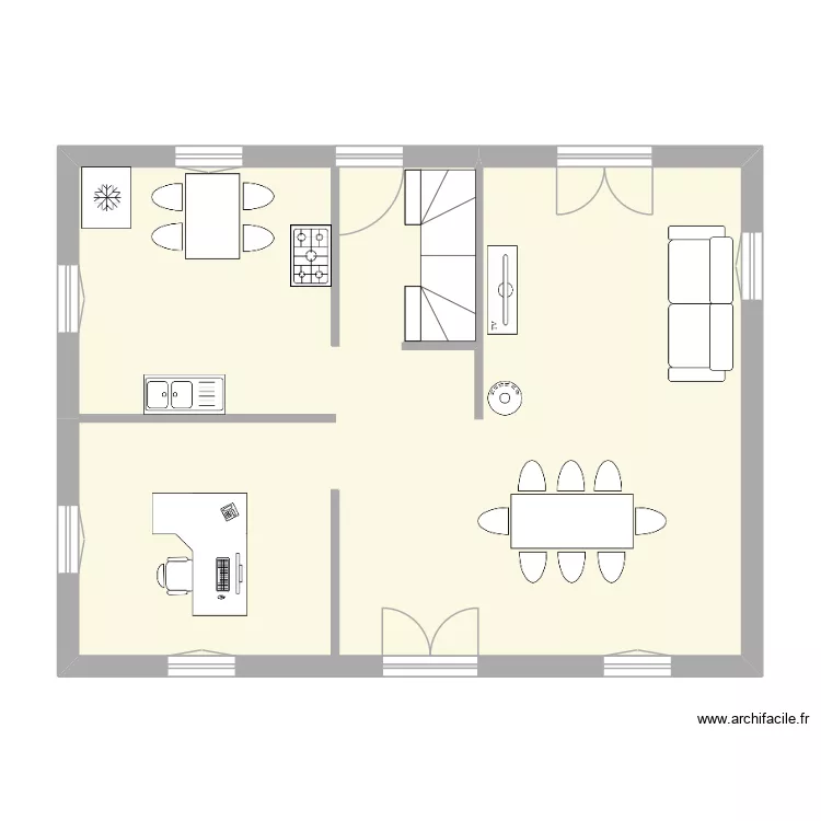 plan actuel. Plan de 2 et 74 m² plan actuel. Plan de 2 et 74 m²