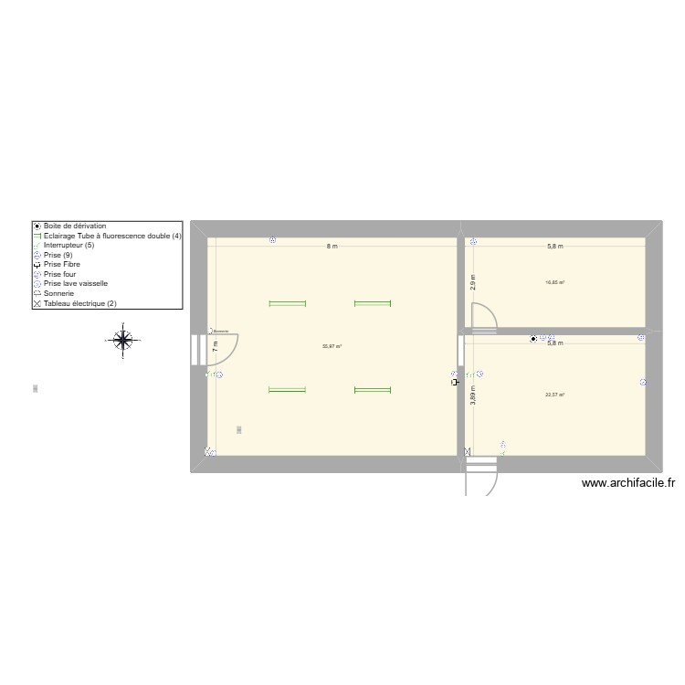 Epicerie. Plan de 0 pièce et 0 m2