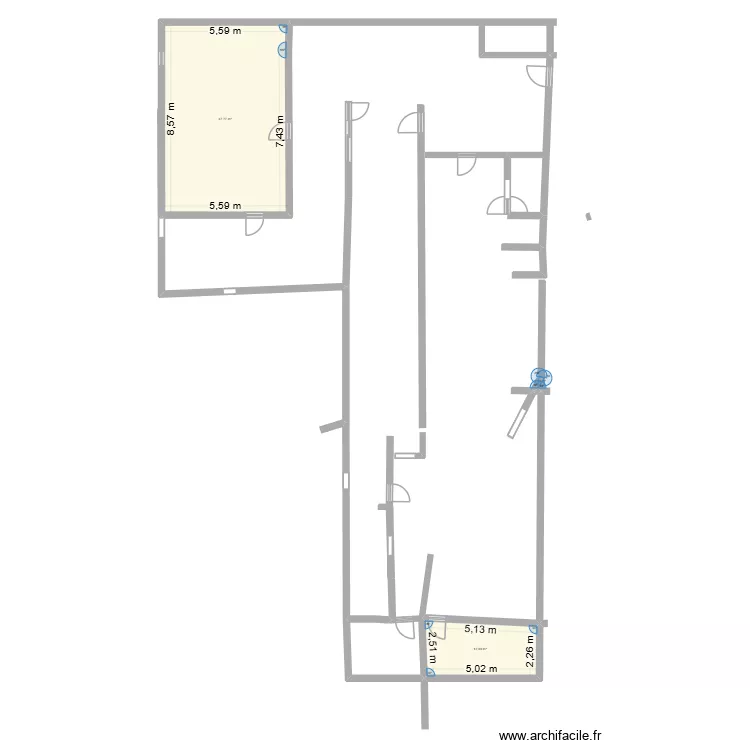 joss. Plan de 3 et 60 m² joss. Plan de 3 et 60 m²