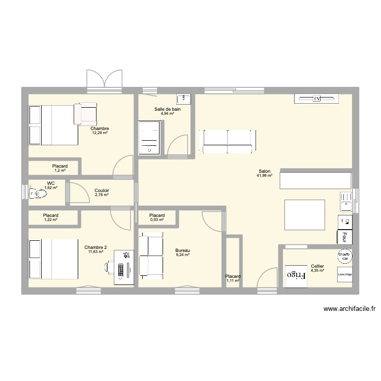 Projet charlie rectangle. Plan de 0 pièce et 0 m2 Projet charlie rectangle. Plan de 0 pièce et 0 m2