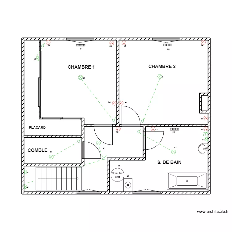 Etage RDC. Plan de Etage RDC. Plan de