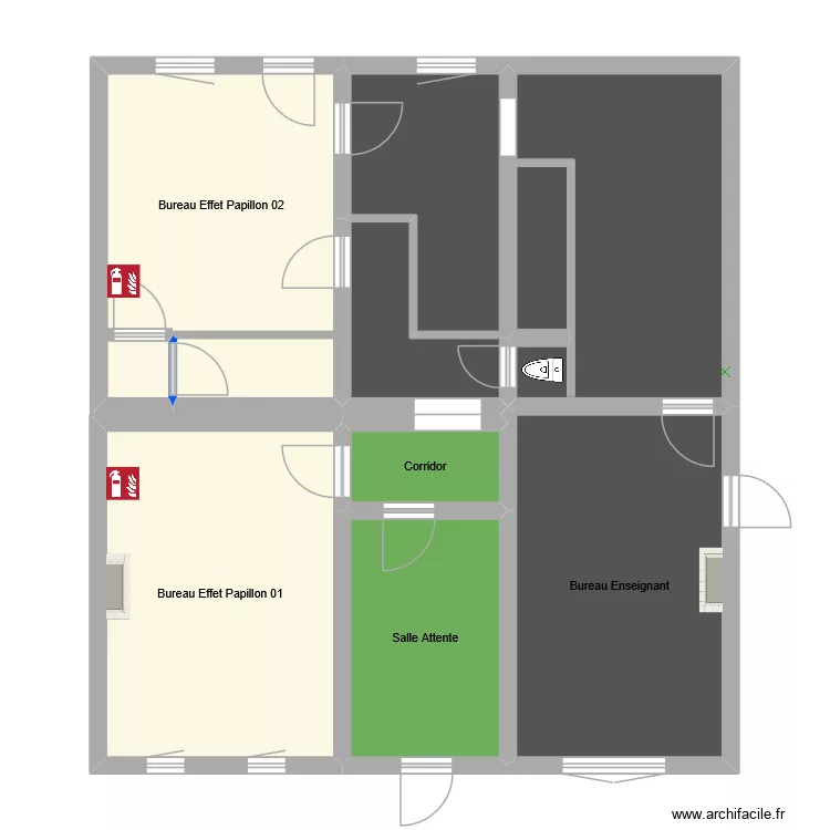 Plan Effet Papillon - Incendies. Plan de 13  et 176 m²