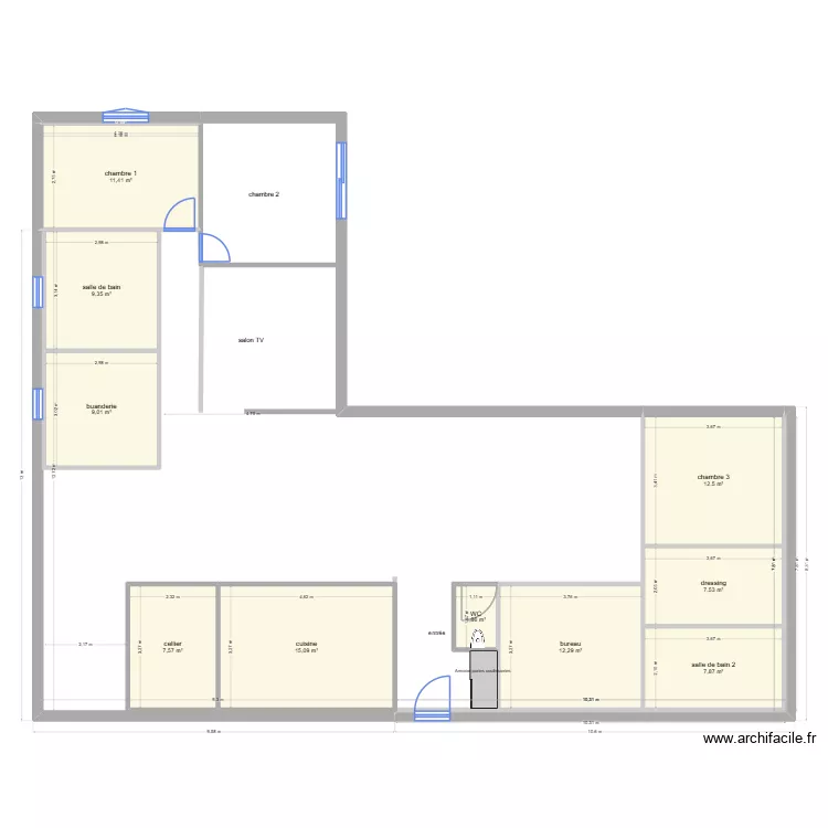 projet maison Sauzet. Plan de projet maison Sauzet. Plan de