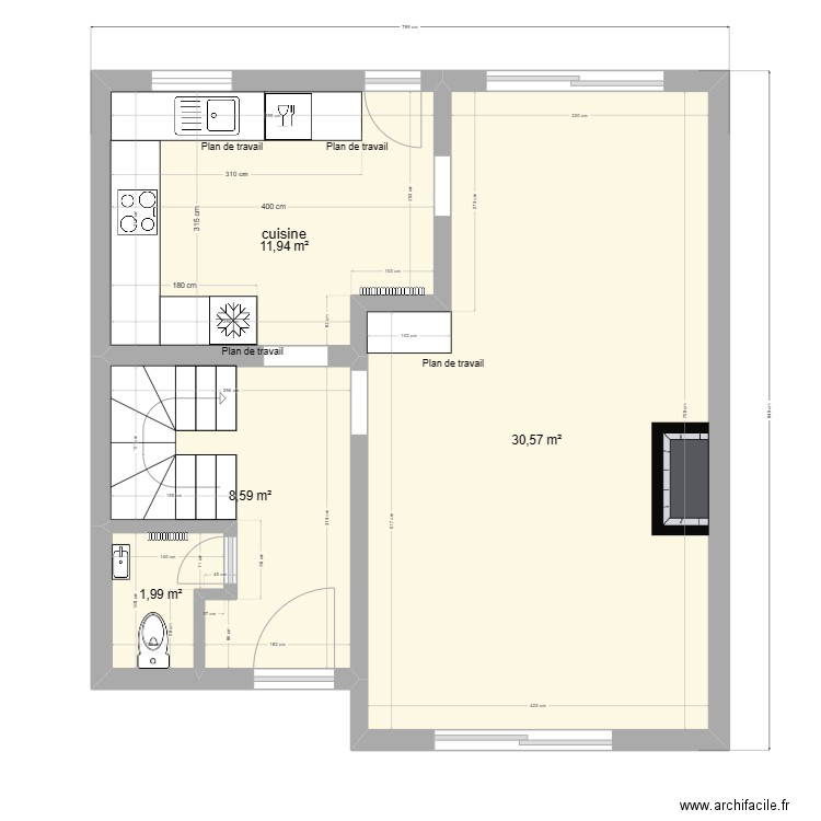 Maison Christelle. Plan de 12 pièces et 110 m2