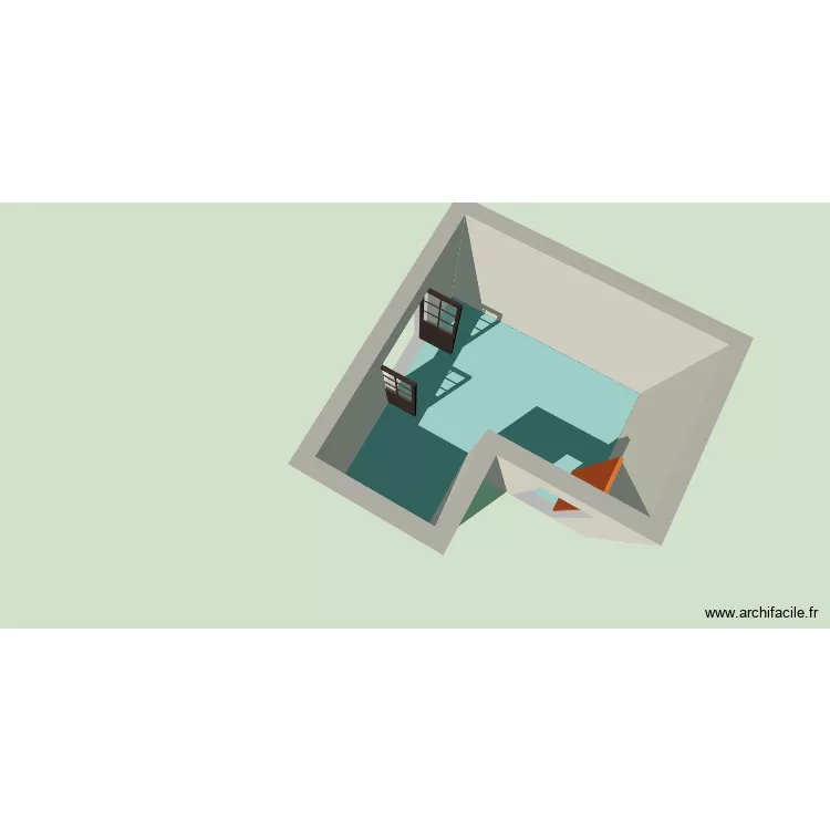 salle de bain essai 1. Plan de 1 Pièce et 13 m² salle de bain essai 1. Plan de 1 Pièce et 13 m²